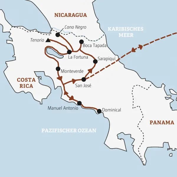 Erleben Sie Costa Rica auf dieser Rundreise mit Marco Polo Scout in all seinen Facetten: Regen- und Nebelwälder, Vulkane und Traumstrände.