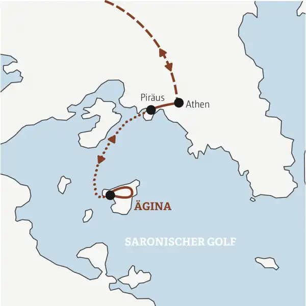 Auf unserer YOUNG LINE TRAVEL Silvesterreise nach Athen entdecken wir auch die Insel Ägina im Saronischen Golf